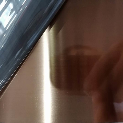 304 Gold 8K Mirror Stainless Steel Sheet 304 Gold Titanium Coated Finish Stainless Steel Sheets