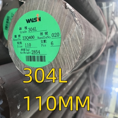 Stainless Steel 304 Round Bar Bright Black Finished  AISI 304L Stainless Steel Soild Bar OD 110MM