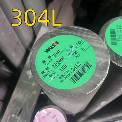 Polished Bright Black Surface 304L Stainless Steel Round Bar / SS 304  Rod With Customized Length 6M