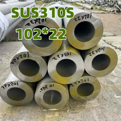 SUS310S OD102MM ID 58MM Hollow Shaft Bar ASTM A312 TP310S Stainless Steel Seamless Pipe