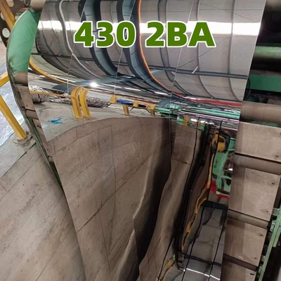 SUS430 2BA Cold Rolled  Stainless Steel Sheet 8K Mirror Surface With PVC Flim 1.2*1250*2500mm