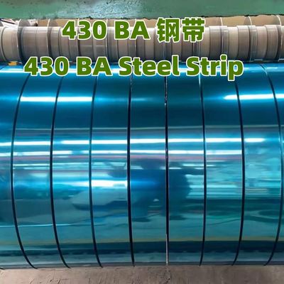 Thickness 0.5mm ASTM A240 AISI 430 Stainless Steel Strip Coil Width 1220-1250mm 430 Ba Surface