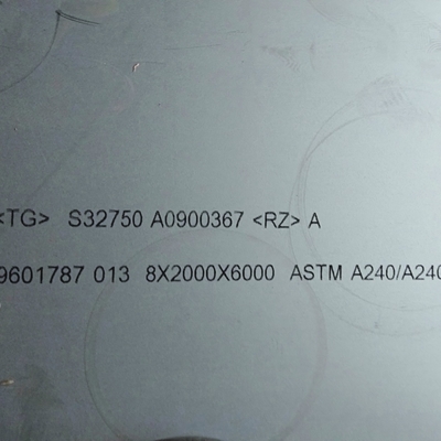 Hot Rolled Super Duplex ASTM A240 2507 S32750 Stainless Steel  Plate 8*1500*6000mm