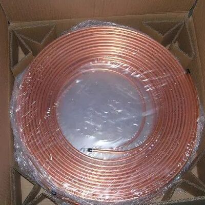 Pure Copper Pipe Soft  ASTM B837 Red Copper Tube 6.35*0.8mm Pancake Coil for Air Conditioner