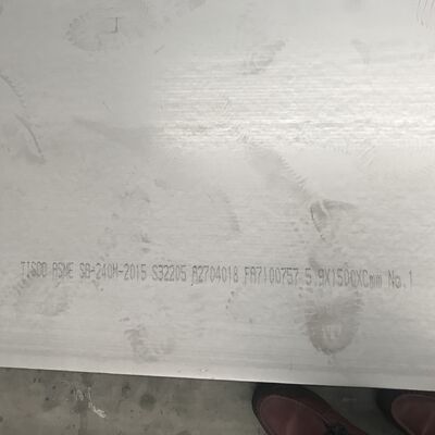 Duplex 2205 S31803 S32205 Stainless Steel Plates DSS Hot Rolled 6*2000*6000mm