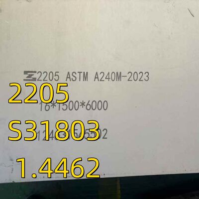ASTM A240 / ASME SA-240 Grade 31803 Duplex Stainless Steel Plates Delivery Condition : Solution Annealed