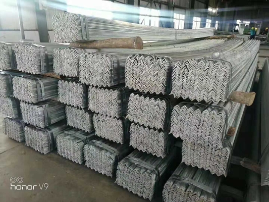 Structural Steel Sections Galvanized Steel Equal Angle Hot Rolled For Strengthening Tower