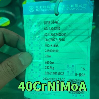 40CrNiMoA SNCM439 Alloy Steel Round Bar  Black Surface 160mm Alloy Steel Rod
