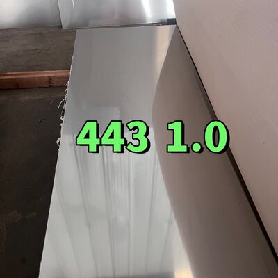ASTM A240 Cold Rolled SUS443 UNS S44330 DIN1.4611 X2CrTi21  Stainless Steel Sheet 1.2*1220mm 