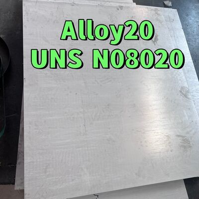 Alloy 20 Plate Incoloy20 Carpenter20Cb-3   UNSN08020  2.4460 8MM X 1500 X 6000MM