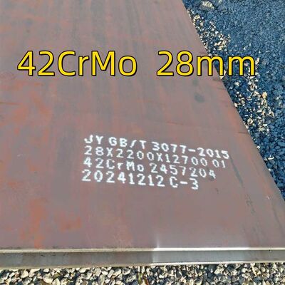 42CrMo4 4140 1.7225 SCM440 Alloy Steel Plate Quenched Tempered Chromium Molybdenum 20-200mm