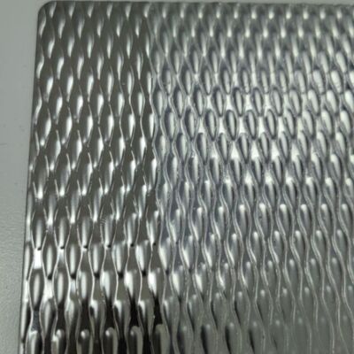 SUS304  5WL  Stainless Steel Embossing Sheet 1.0*1219*2438mm  7WL Mirror Surface