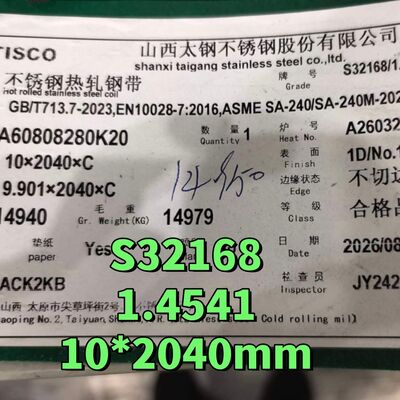 321 Grade Hot Rolled Mill Finish Stainless Steel Plate and Stainless Steel Sheet for Chemical Industry