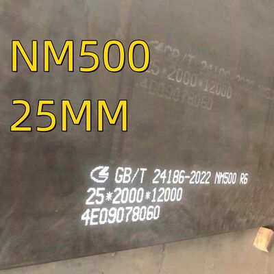 NM500 Wear Resistant Steel Plate 500 HBW Abrasion Resistant AR500 Sheet 6mm - 60mm Thickness