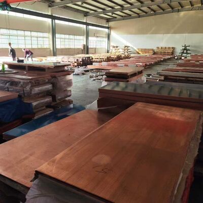 Pure Copper Plate C1100 T2 99.9% Cu Hot Rolled Sheet 0.5mm - 20mm Thickness 600mm Width