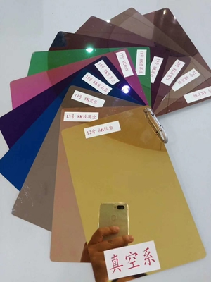 Rose Gold Stainless Steel Sheet 304 Metal Mirror Hairline With PVC Film