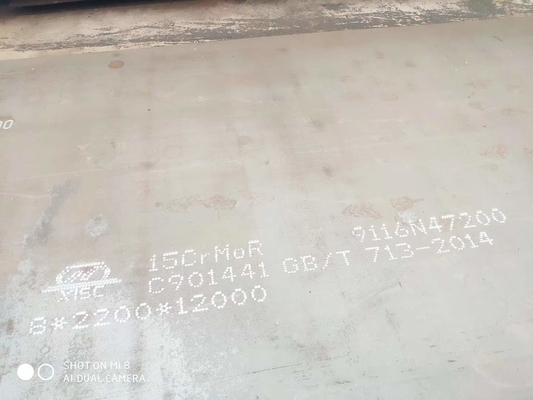 Pressure Vessel And Boiler 1.2mm Hot Rolled Alloy Steel Plate 15CrMoR(HIC) 15CrMoR N+T 15CrMoR