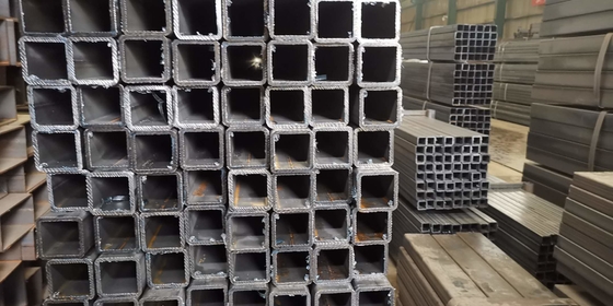 S235 / S275 / S355 Square Steel Pipes / ERW Steel Structural Hollow Section Sch 40