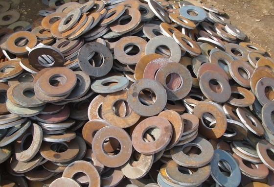 Thickness 4.0 - 30.0mm Punch Pressing JIS Stainless Steel Round Disc