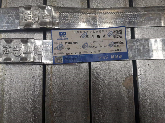 BV St37 Q235b U Channel Galvanized Steel Building Material Bar