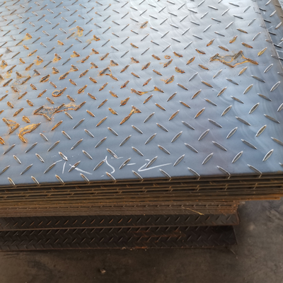 A36 Ss400 Hot Rolled Steel Sheet Mild Carbon Diamond Checkered 3.0*1260*6000mm