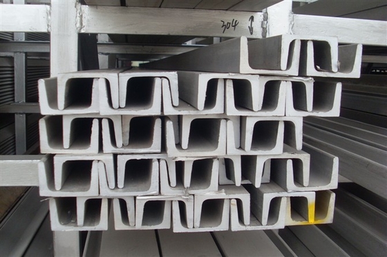 Cold Rolled Stainless Steel / SS U Channel A554 304 304L For Construction