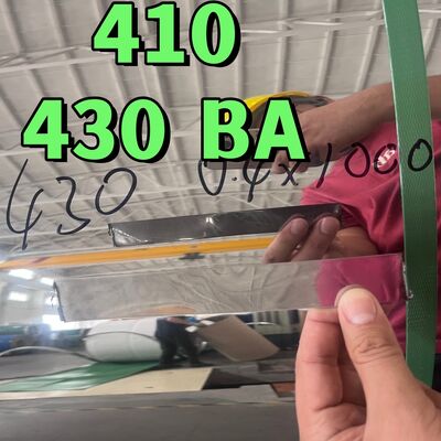 12X17/430/1.4016  AISI 430 Cold Rolled Stainless SteelCoil 0.4*1000mmWidth SUS430 Ba Surface