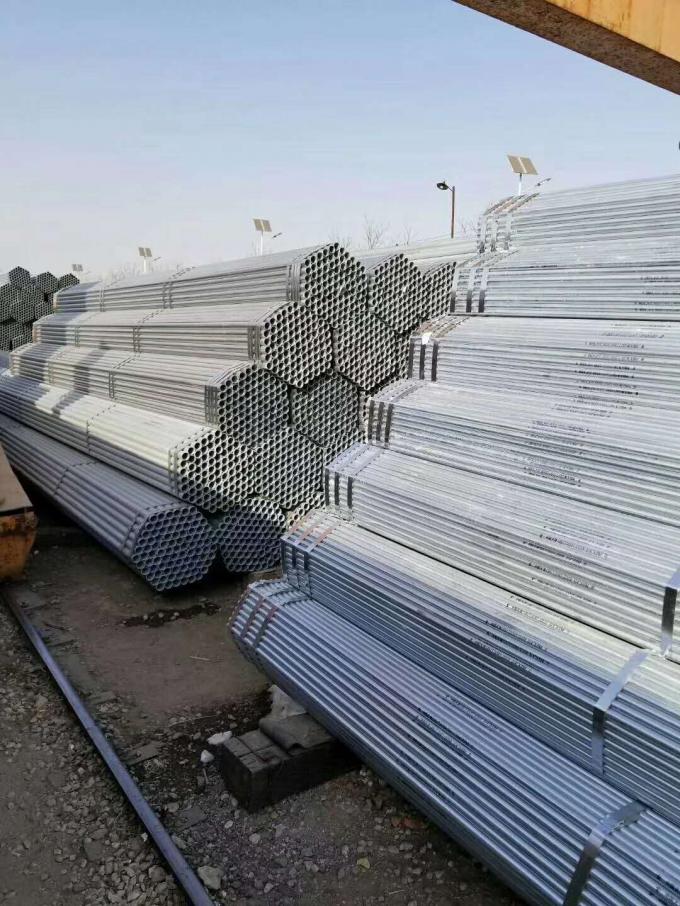 Building Materials Galvanized Round Steel Pipe / Pre Galvanized Steel Pipe 4