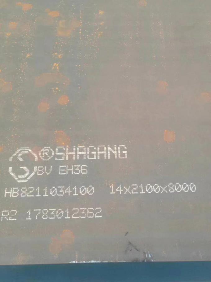 ASTM AH36 CCS Ship Steel Plate , Mechanical Properties LR Shipbuilding Plate 0