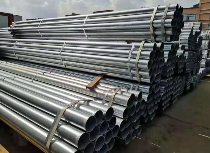 SS400 DN40 0.4mm Thickness Welded Steel Tube Galvanized Steel Pipe DN50 0