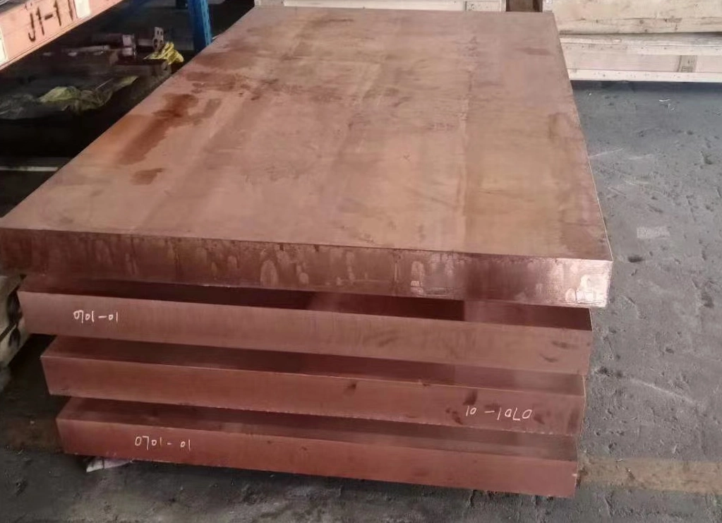 OFHC-OFE Copper Plate Sheet ASTM-B152 Red C1020p 300x300x30mm Pure 2