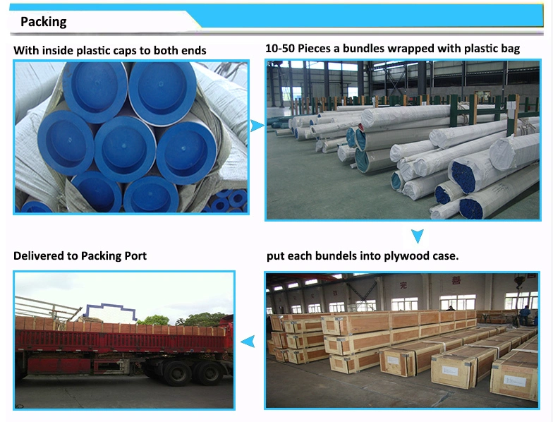 Length 6000mm Seamless Stainless Steel Pipe SS316L / TP316L Astm A312 OD 89mm X Thk 4mm 1