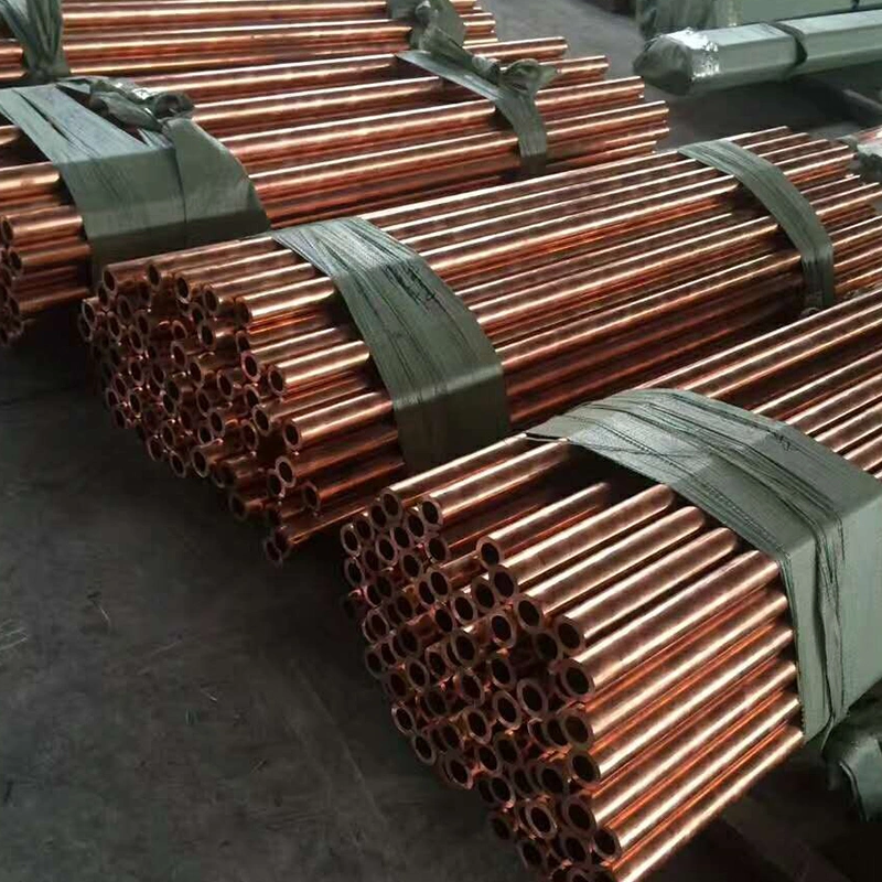 ASTM B280 99.9% Red Copper Water Pipe C11000 Size 9.5 mm 29swg 16mm 24swg Air Heat Exchanger for Condenser 4