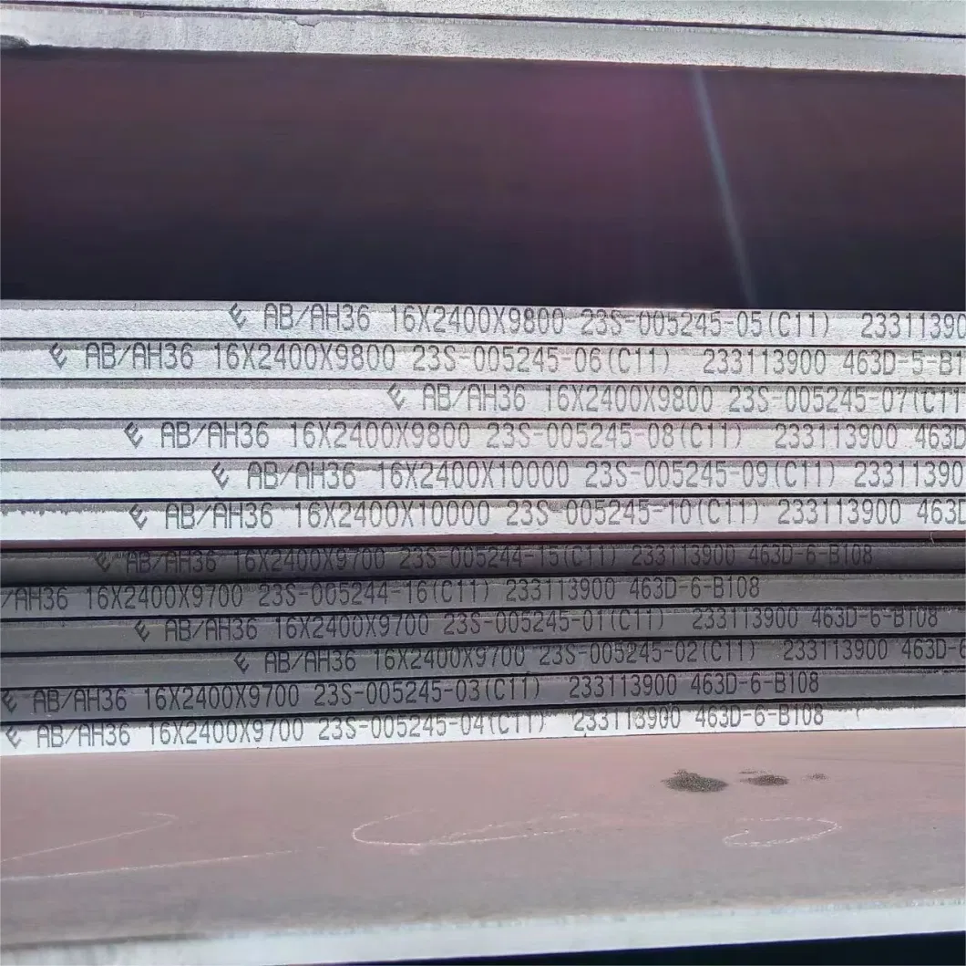 ASTM 131 Ship Steel Plate Grade AH36 DH 36 EH36 EH40 9144mmL X 2438mmW X 20mmT 3