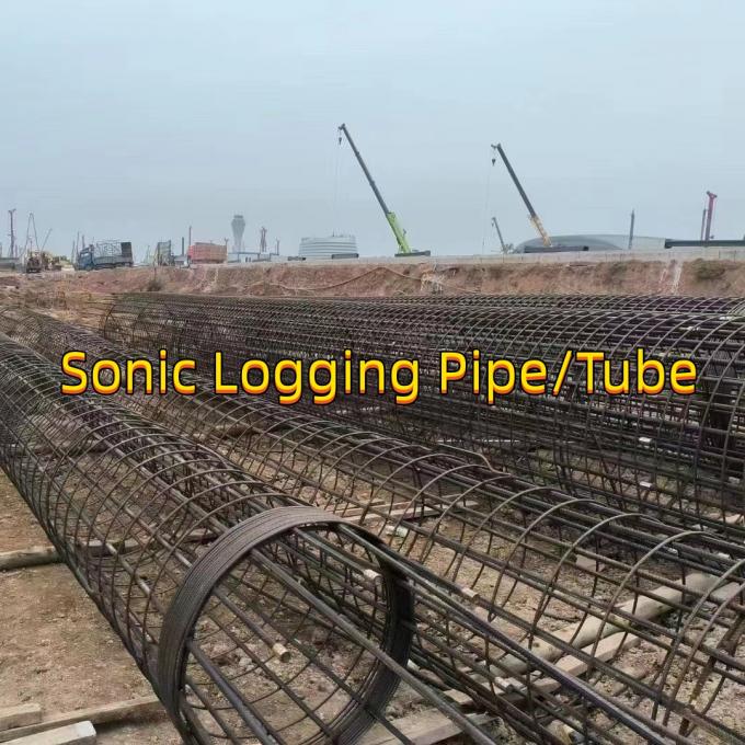 Threading Type Crosshole Sonic Logging Tube Od 57mm Thickness 3mm For Bore Pile 2