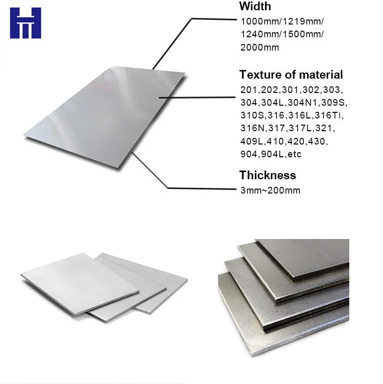 Stainless Steel BS 1501 304 S30408 Certification Standard EN 10204 -2.1 Size 2000 X2000 X 12 MM Thick 3