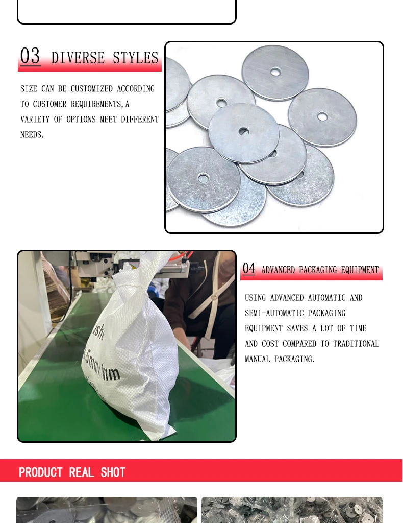 Zinc Plated Carbon Steel Flat Washer M8 M10 M12 M16 M20 M25 Galvanized Plain 2