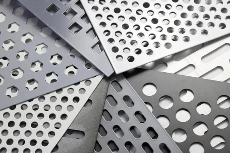 310S 1.4845 Stainless Sheet With Holes 1.0MM THK X HOLE Ø2MM X PITCH 3MM X L1219MM X 2438MM 6