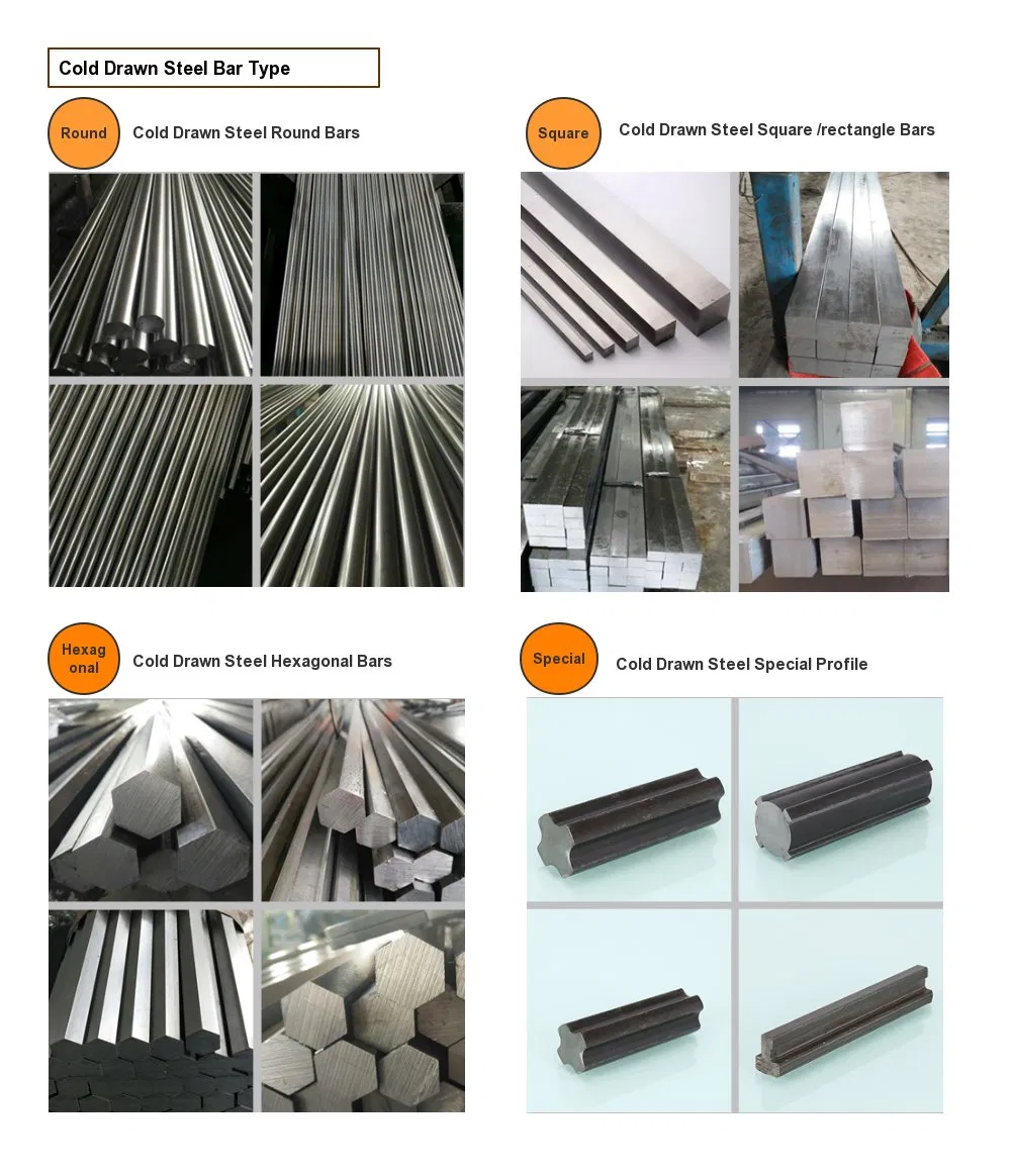 SAE1045 Round Rod Carbon Steel Cold Drawn Hex / Round / Flat Bar 1
