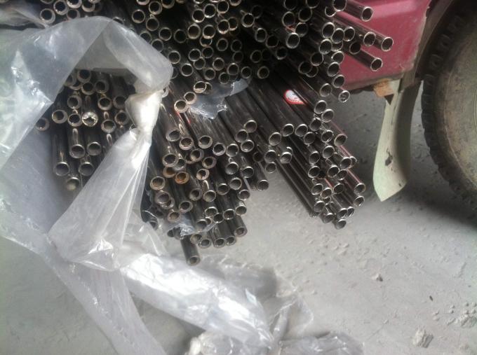 Grade 201 38*1.5  19*1.2 mm BA Polished Stainless Steel Pipe For Decorations 0