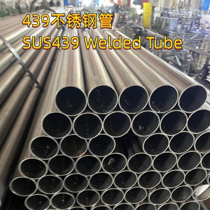 SUS 439 Stainless Steel Pipe For Exhaust Tubing SS439M Welded 102*2 1