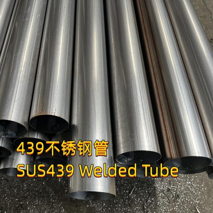 SUS 439 Stainless Steel Pipe For Exhaust Tubing SS439M Welded 102*2 0