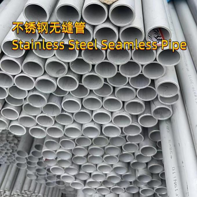 Length 6000mm Seamless Stainless Steel Pipe SS316L / TP316L Astm A312 OD 89mm X Thk 4mm 4
