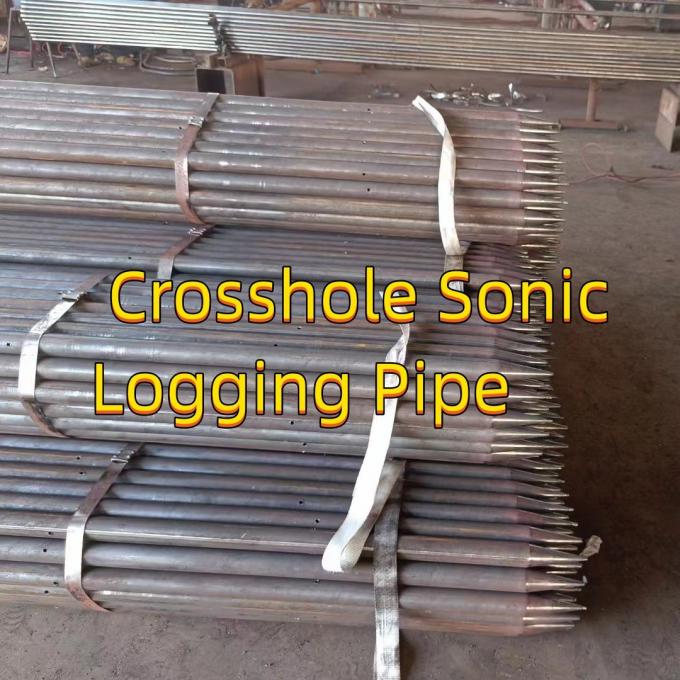 Threading Type Crosshole Sonic Logging Tube Od 57mm Thickness 3mm For Bore Pile 4
