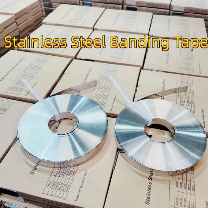 product-1-1 Stainless Steel Banding Tape 201 Material 20*0.7 10*0.7 In Rolls Strip Steel Strapping For Packing 5