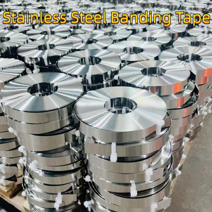 product-1-1 Stainless Steel Banding Tape 201 Material 20*0.7 10*0.7 In Rolls Strip Steel Strapping For Packing 4