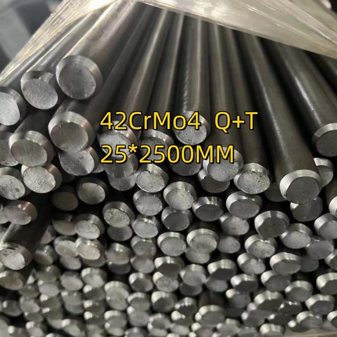 42CrMo4 Q+T Φ25x2500mm Cold Drawn Alloy Steel Bar 42CrMo4 Normalized Quenched 2