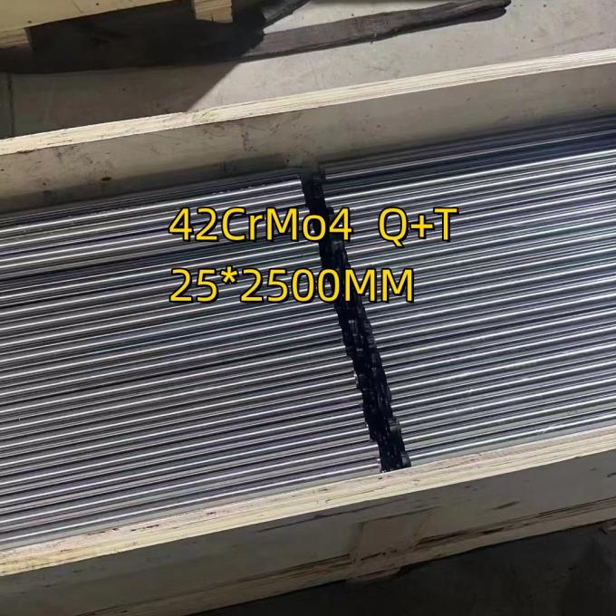 42CrMo4 Q+T Φ25x2500mm Cold Drawn Alloy Steel Bar 42CrMo4 Normalized Quenched 1