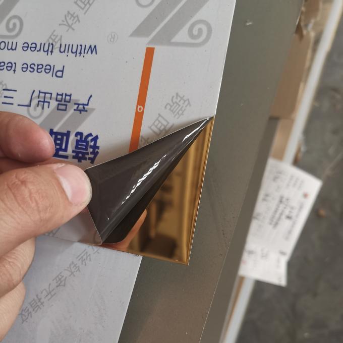 ROSE GOLD 0.5*1220x2440mm Stainless Steel  Smooth Mirror Sheet Plate For Ceiling Decoration 0