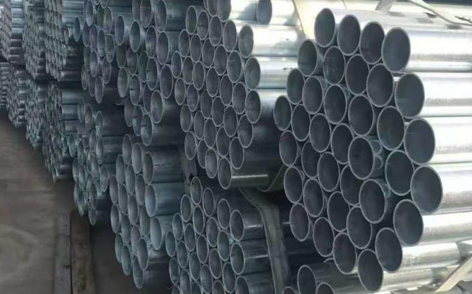 SS400 DN40 0.4mm Thickness Welded Steel Tube Galvanized Steel Pipe DN50 2